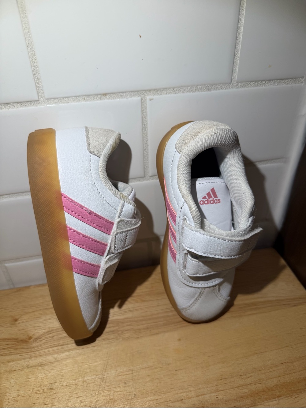 adidas Baby Vl Court 3.0 Hook & Loop Toddler- Size 9